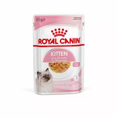 Royal Canin Kitten Instinctive мелкие кусочки в желе для котят от 4 до 12 месяцев