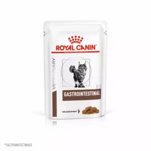 Royal Canin Gastrointestinal Ветеринарный влажный корм для взрослых кошек при расстройствах пищеварения, кусочки в соусе