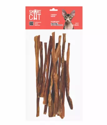 Smart Cat Говяжьи кишки — натуральное высокобелковое лакомство для кошек всех возрастов
