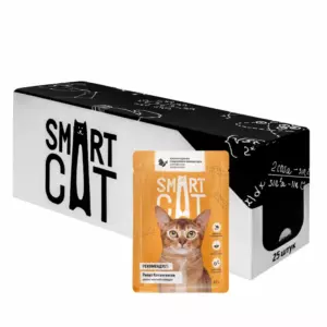 Smart Cat Паучи для кошек и котят с курицей и морковью в соусе
