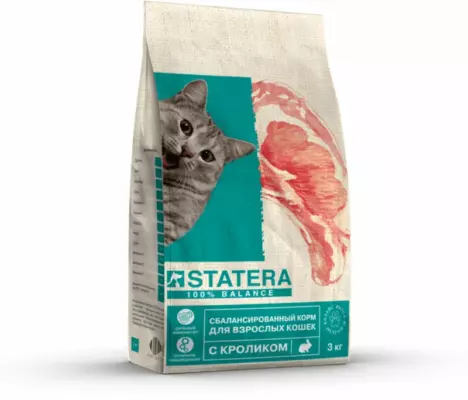 Statera Premium Adult Cat Food with Rabbit для взрослых кошек с кроликом