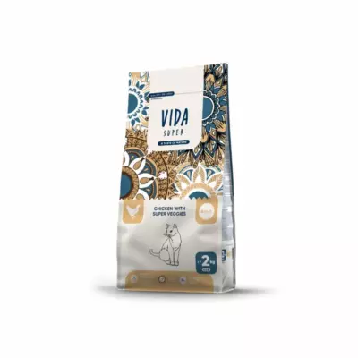 VIDA Super для взрослых кошек с курицей и овощами, премиум-класс